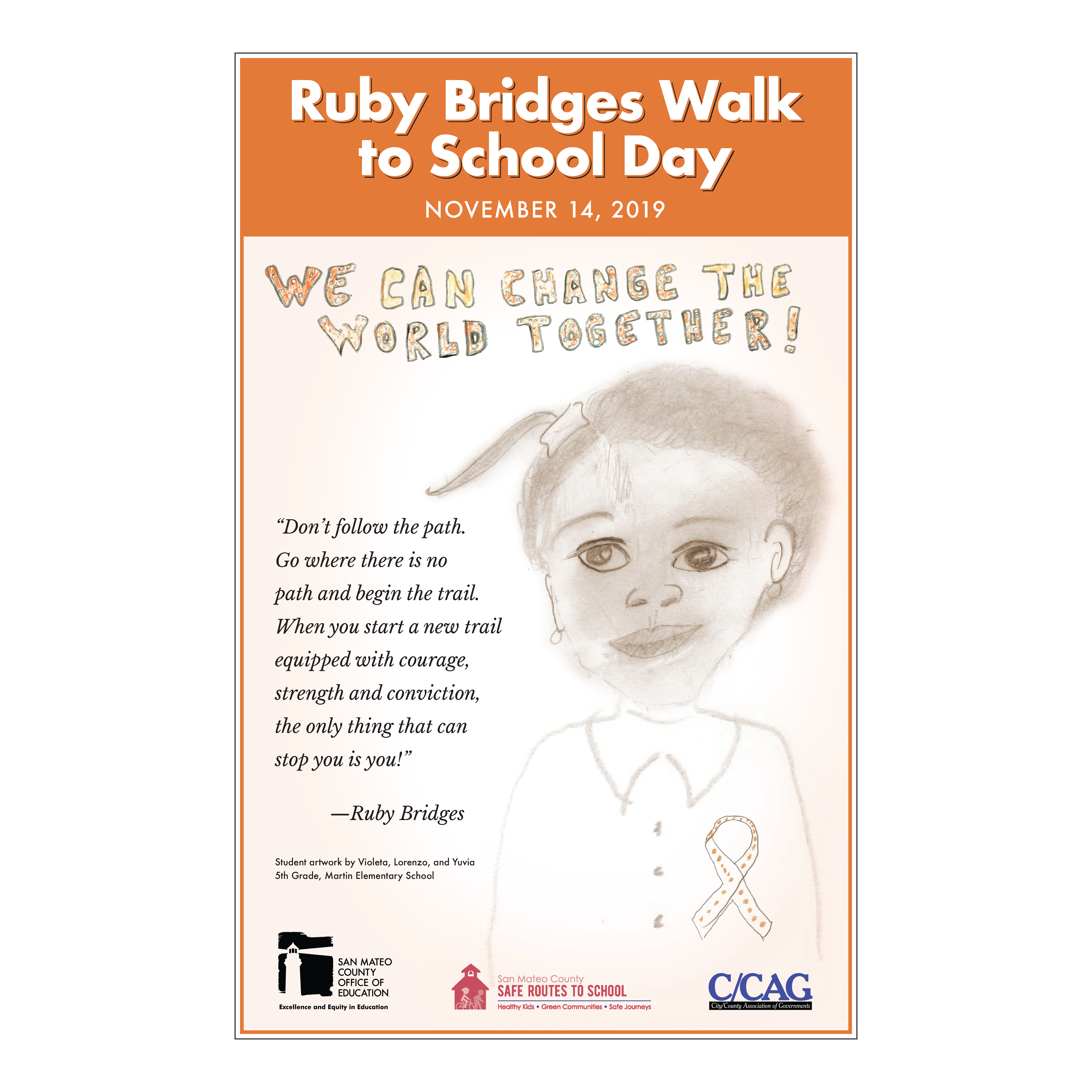Ruby Bridges Walk to School Day Poster